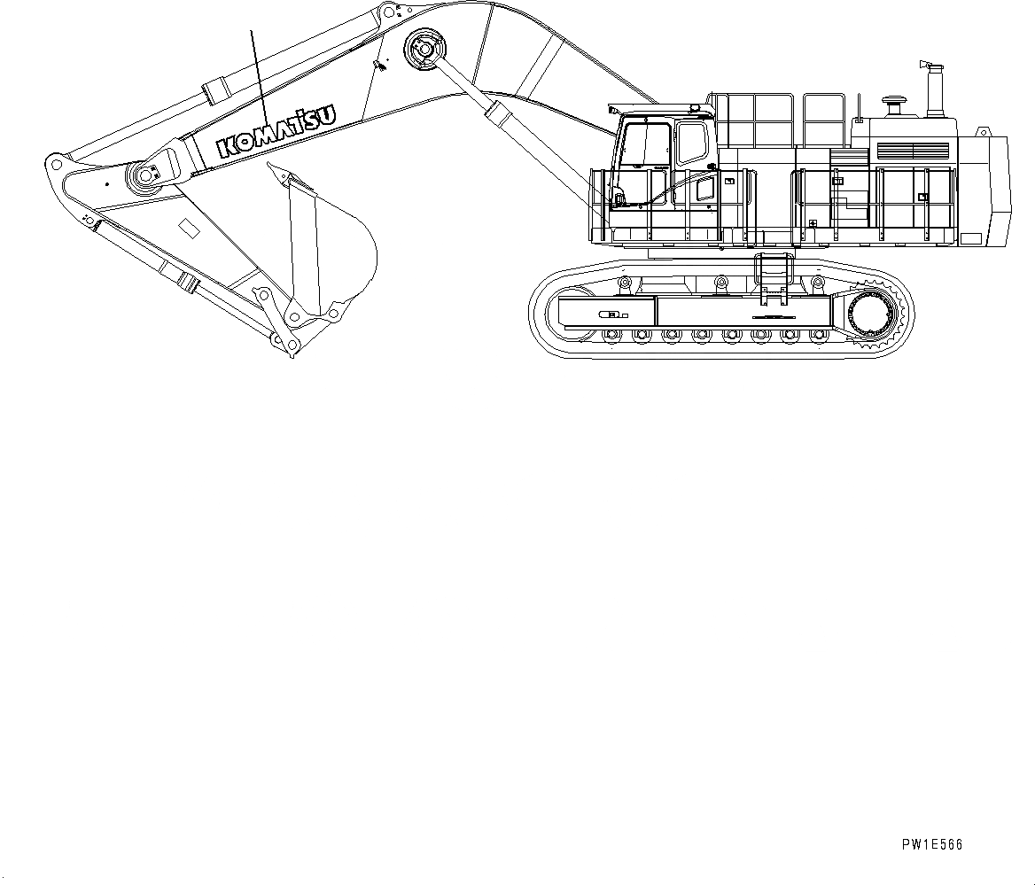 Схема запчастей Komatsu PC1250-8 - ЛОГОТИП KOMATSU(№8-) KOMATSU ЛОГОТИП