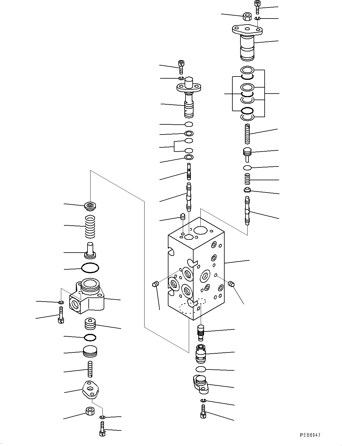 Схема запчастей Komatsu PC1250SP-8 - NO. НАСОС, ВНУТР. ЧАСТИ (/) (№8-) NO. НАСОС
