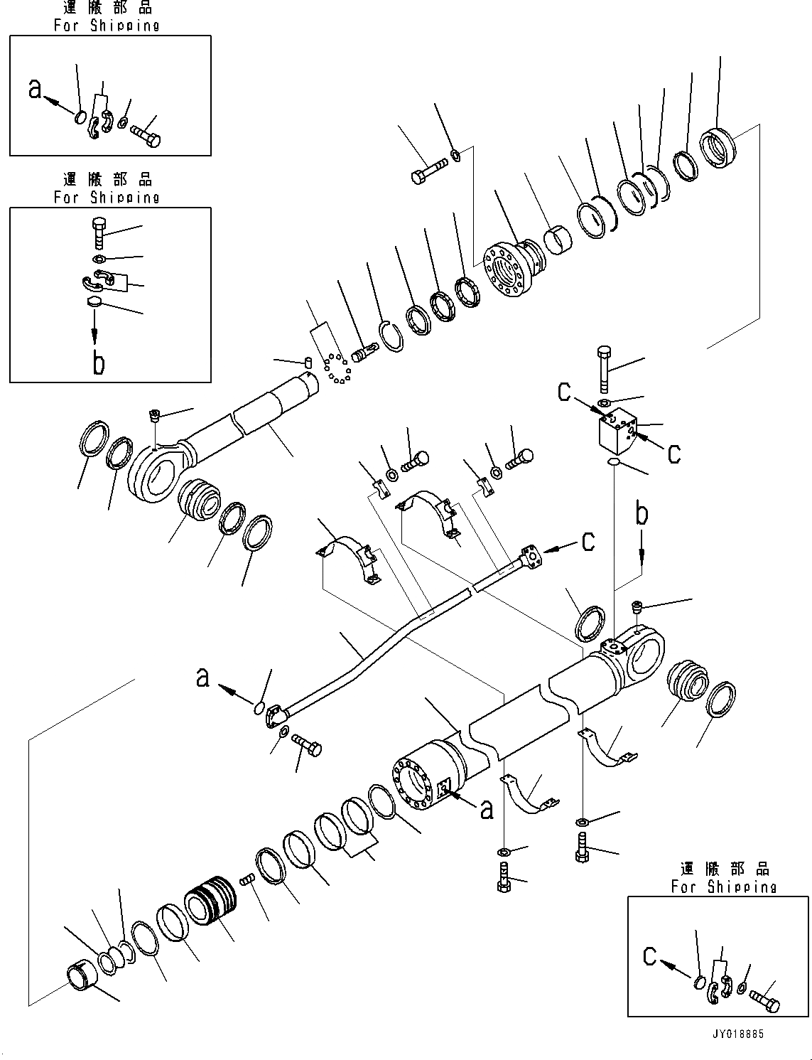 Схема запчастей Komatsu PC1250SP-8 - ЦИЛИНДР РУКОЯТИ(№8-) ЦИЛИНДР РУКОЯТИ