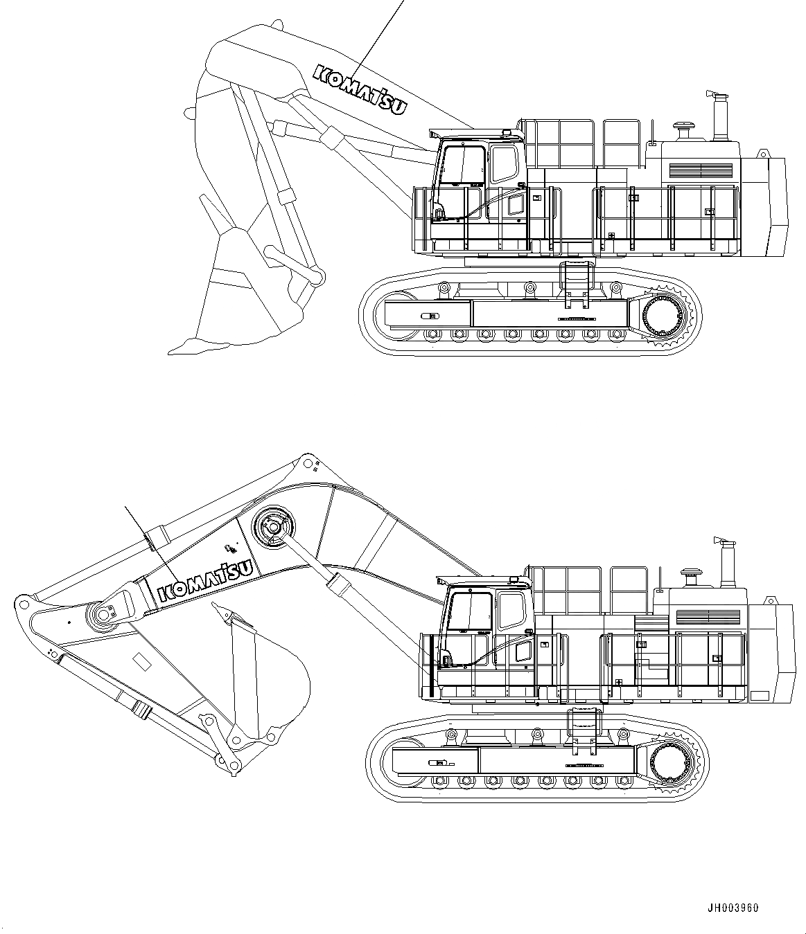 Схема запчастей Komatsu PC1250SP-8 - ЛОГОТИП KOMATSU(№8-) KOMATSU ЛОГОТИП