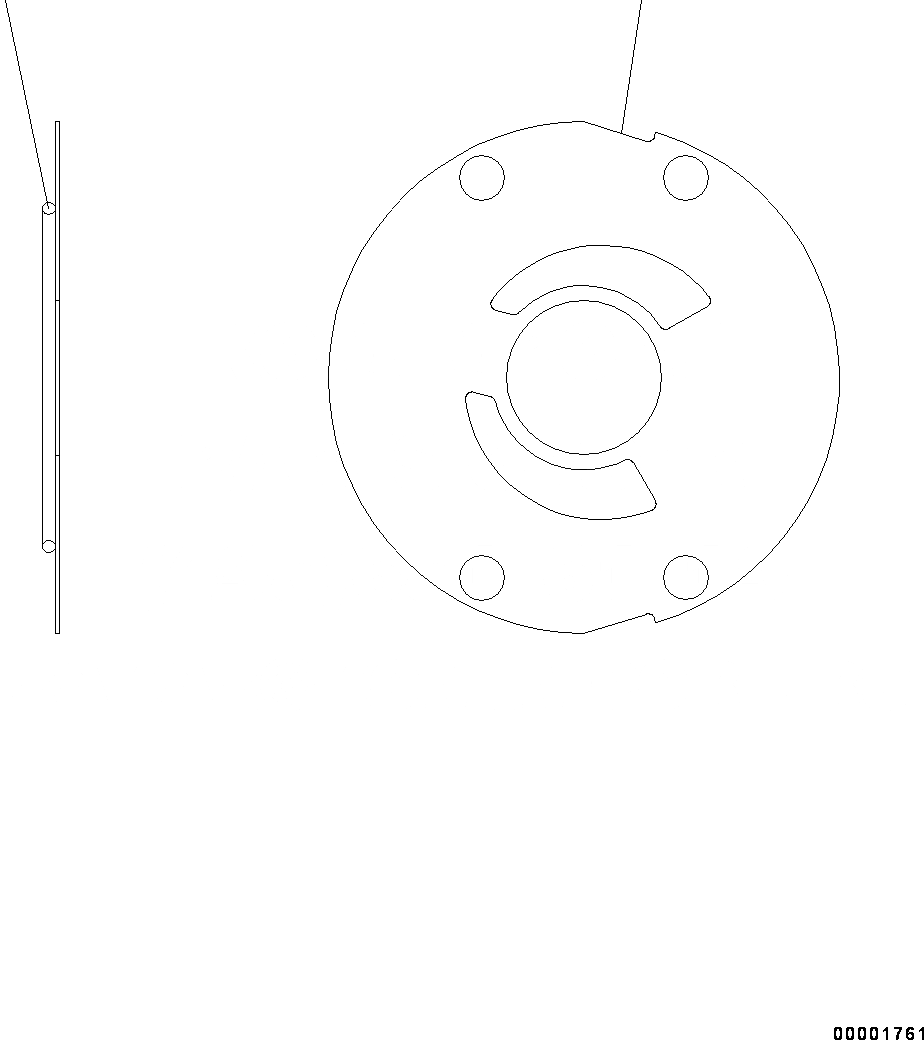 Схема запчастей Komatsu WA250PZ-6 - HYDROSTATIC ТРАНСМИССИЯ (HST) НАСОС И МОТОР, HST НАСОС, ПЛАСТИНА (№77-) HYDROSTATIC ТРАНСМИССИЯ (HST) НАСОС И МОТОР