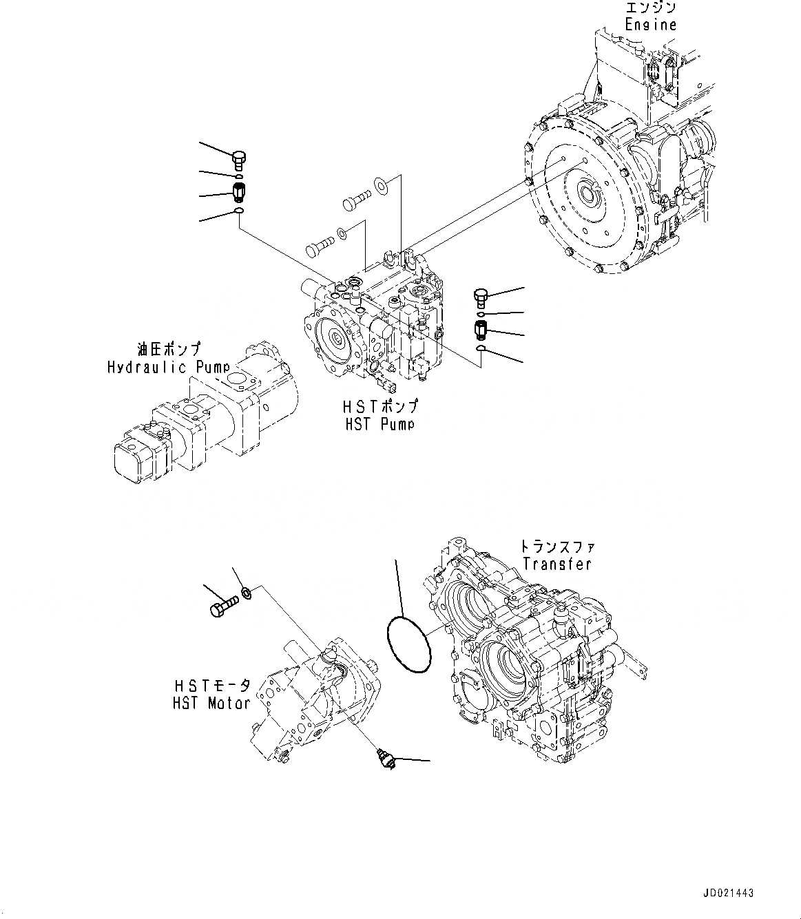 Схема запчастей Komatsu WA250PZ-6 - HYDROSTATIC ТРАНСМИССИЯ (HST) НАСОС И МОТОР, HST МОТОР КРЕПЛЕНИЕ (№77-778) HYDROSTATIC ТРАНСМИССИЯ (HST) НАСОС И МОТОР