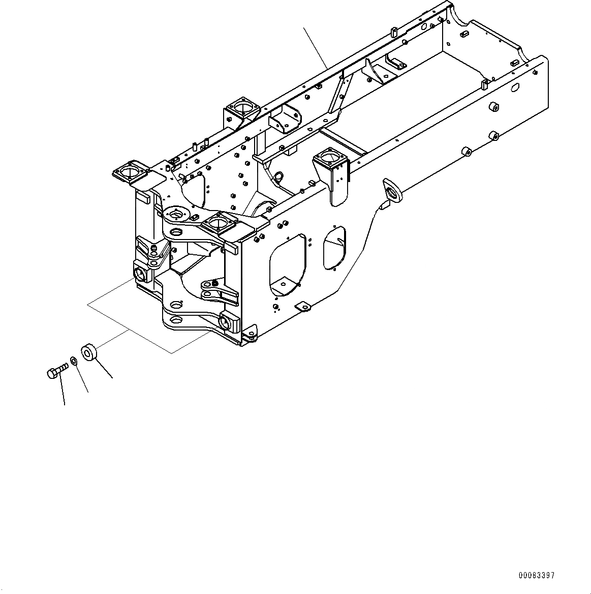 Схема запчастей Komatsu WA250PZ-6 - ЗАДН. РАМА, (№77-7) ЗАДН. РАМА, С ПРЕДОТВРАЩЕНИЕМ СМЕЩЕНИЯ КЛАПАН