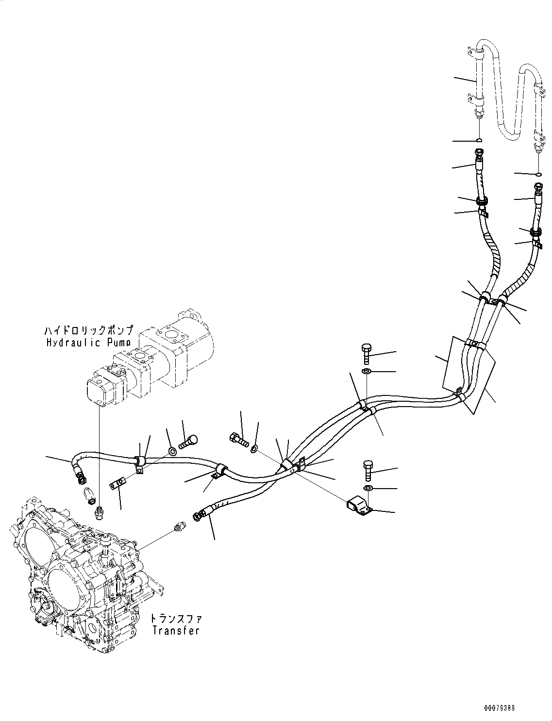 Схема запчастей Komatsu WA250PZ-6 - HYDROSTATIC ТРАНСМИССИЯ (HST) НАСОС И МОТОР, HST НАСОС, РАЗГРУЗ. КЛАПАН (№77-) HYDROSTATIC ТРАНСМИССИЯ (HST) НАСОС И МОТОР