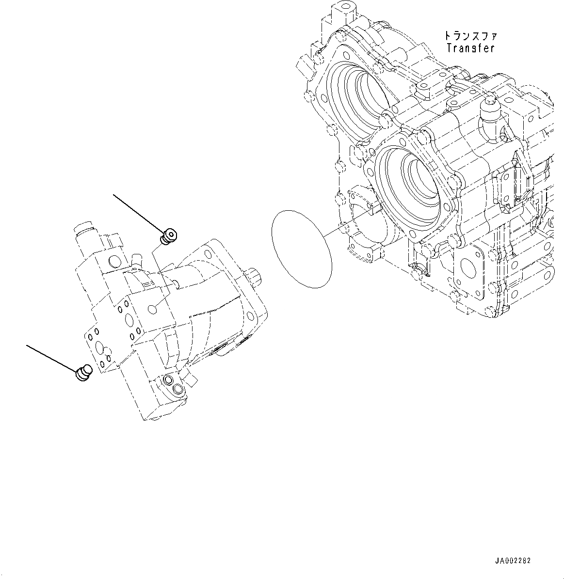 Схема запчастей Komatsu WA250PZ-6 - HYDROSTATIC ТРАНСМИССИЯ (HST) НАСОС И МОТОР, HST МОТОР , ЗАГЛУШКА (№77-) HYDROSTATIC ТРАНСМИССИЯ (HST) НАСОС И МОТОР