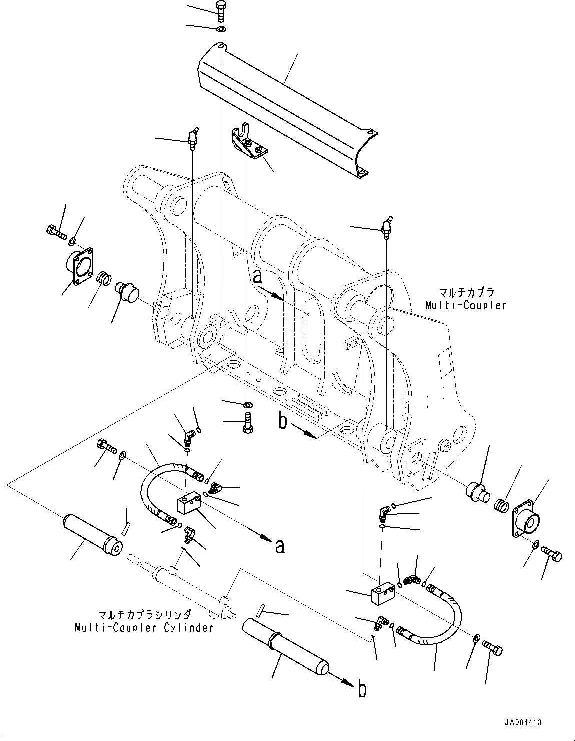 Схема запчастей Komatsu WA200PZ-6 - MULTI-COUPLER, MULTI-COUPLER БЛОКИР. ЦИЛИНДР (№788-) MULTI-COUPLER, С VOLVO ТИП СОЕДИНИТ. УСТР-ВО