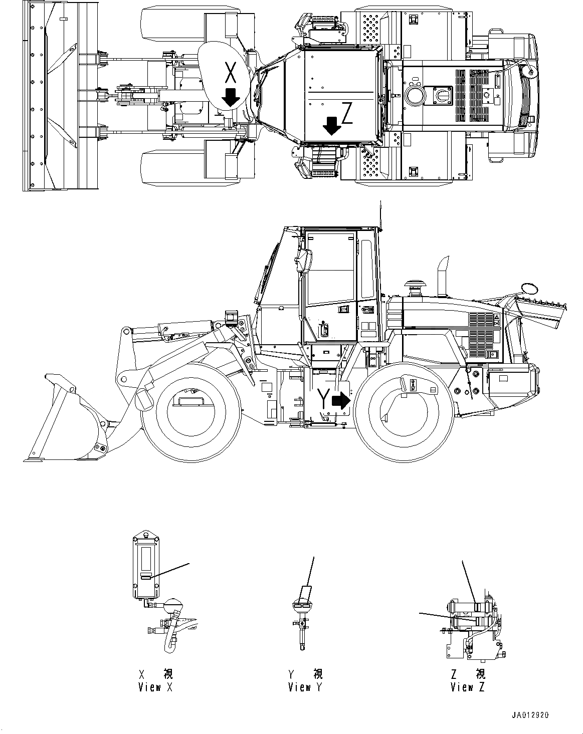 Схема запчастей Komatsu WA200PZ-6 - АВАРИЙН. УРОВЕНЬ ПЛАСТИНЫ (№788-777) АВАРИЙН. УРОВЕНЬ ПЛАСТИНЫ