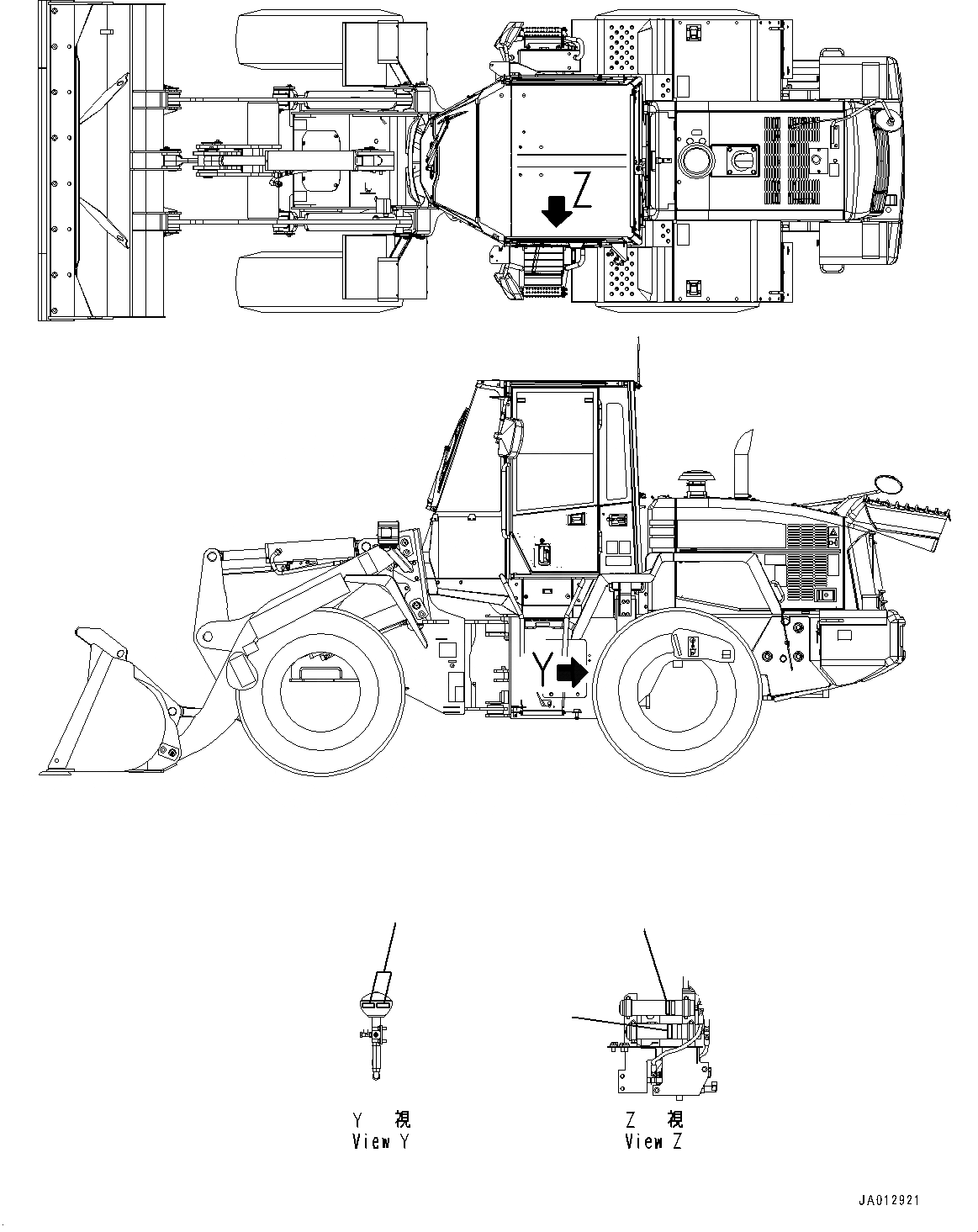 Схема запчастей Komatsu WA200PZ-6 - АВАРИЙН. УРОВЕНЬ ПЛАСТИНЫ (№778-) АВАРИЙН. УРОВЕНЬ ПЛАСТИНЫ