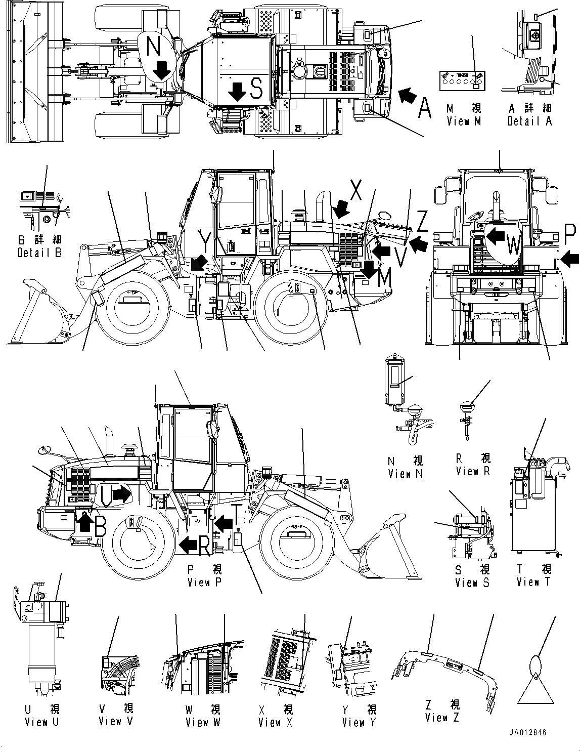 Схема запчастей Komatsu WA200PZ-6 - ТАБЛИЧКИ, EXTERIOR (№77-) ТАБЛИЧКИ, АНГЛ., С АККУМУЛЯТОР, ДЛЯ СТРАН ЕС БЕЗОПАСН. REGULATION