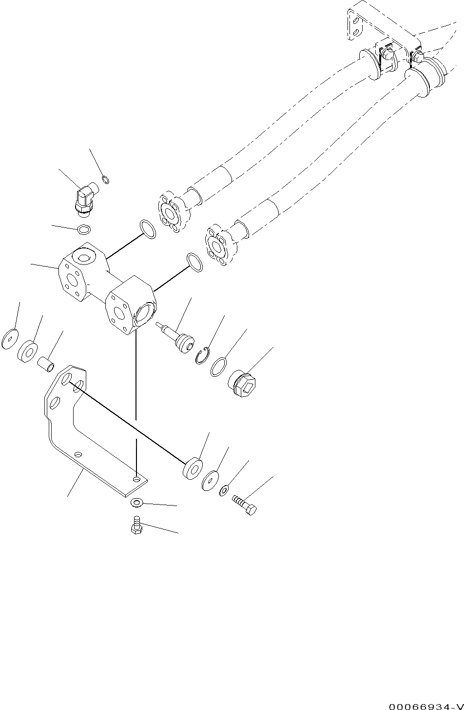 Схема запчастей Komatsu WA200PZ-6 - ГИДРОЛИНИЯ, BYPASS КЛАПАН (№788-) ГИДРОЛИНИЯ, С 2-Х СЕКЦИОНН. УПРАВЛЯЮЩ. КЛАПАН