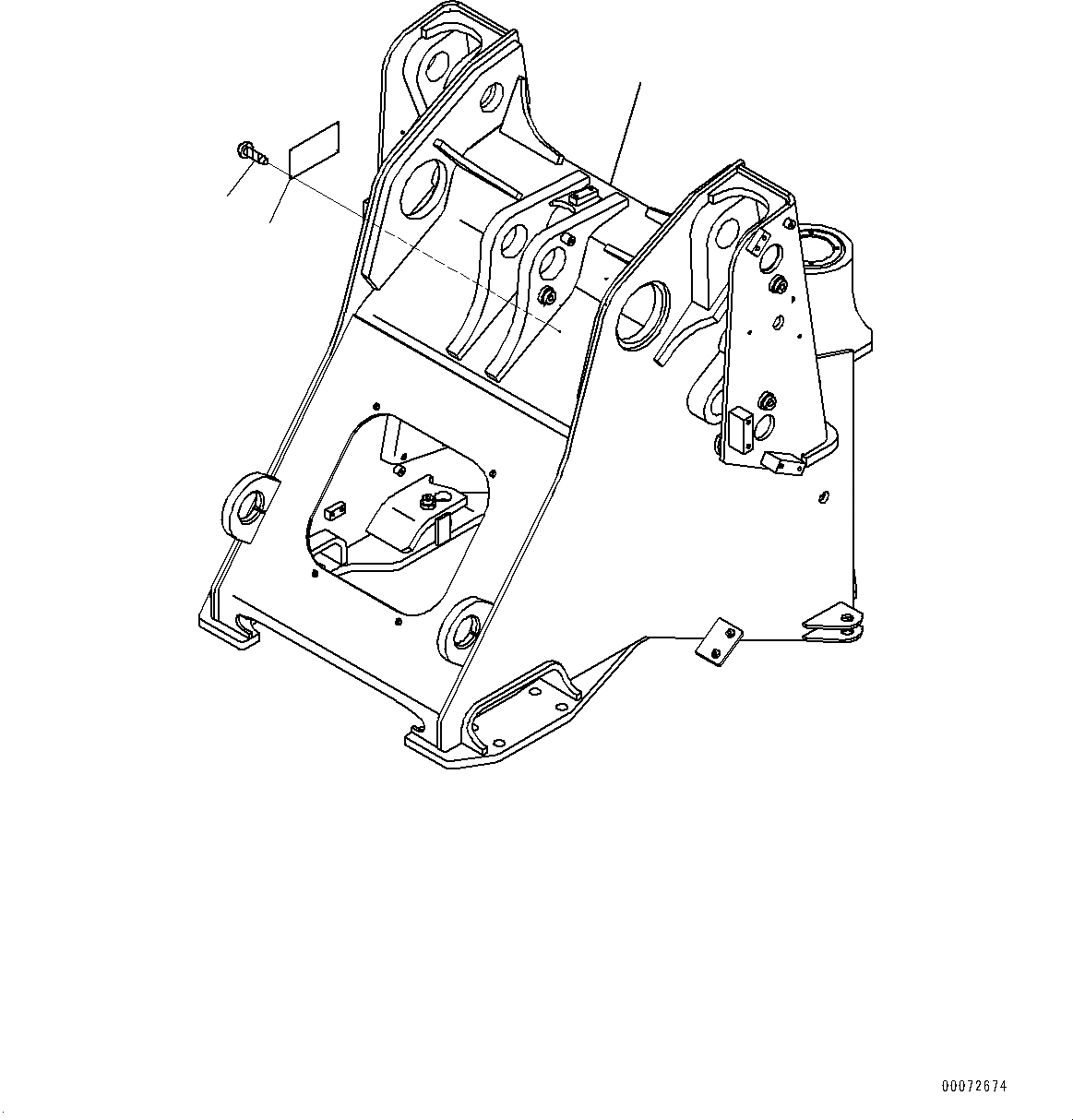 Схема запчастей Komatsu WA200PZ-6 - ПЕРЕДН. РАМА (№788-) ПЕРЕДН. РАМА, ДЛЯ EPA REGULATIONS TPEM ИЛИ CANADA EPA REGULATIONS TPEM