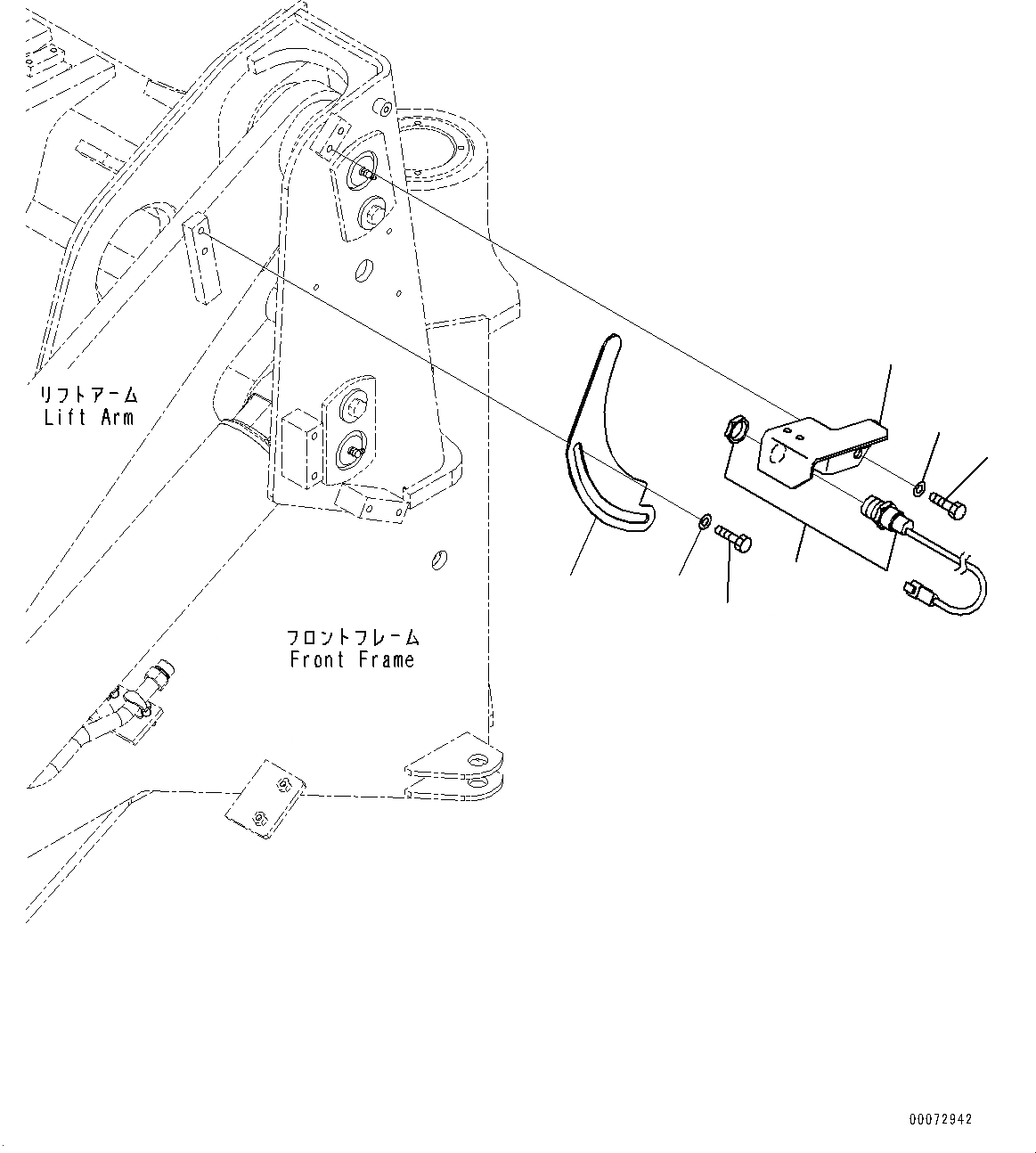 Схема запчастей Komatsu WA200PZ-6 - РУКОЯТЬ И BELL CRANK, КОНЦЕВ. ВЫКЛЮЧ-ЛЬ ПОДЪЕМА СТРЕЛЫ (№788-79) РУКОЯТЬ И BELL CRANK