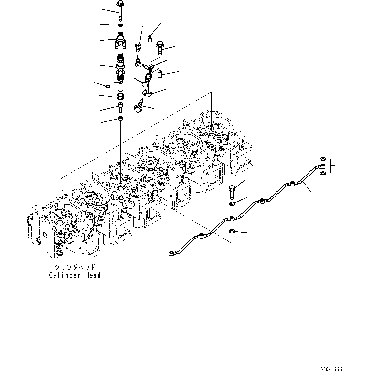 Схема запчастей Komatsu SAA6D140E-5D - ТОПЛИВН. ФОРСУНКА (№8-) ТОПЛИВН. ФОРСУНКА