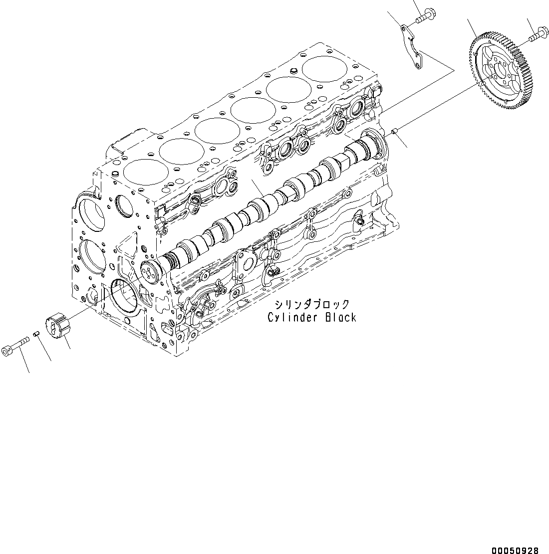 Схема запчастей Komatsu SAA6D107E-1H - ЧАСТИ PERДЛЯMANCE, РАСПРЕДВАЛ (№-) ЧАСТИ PERДЛЯMANCE