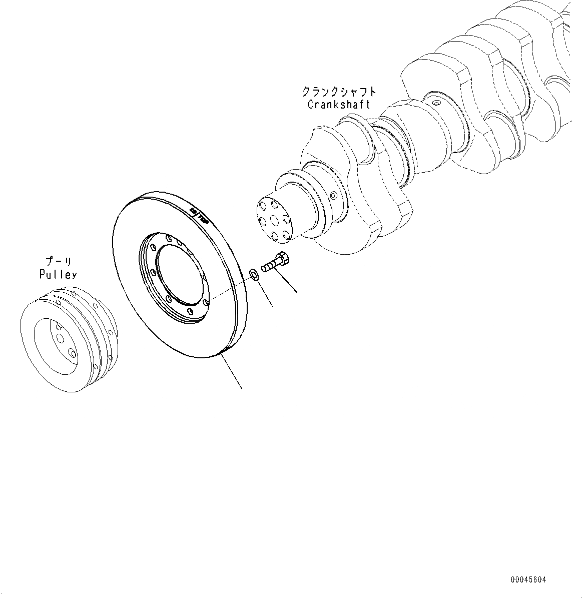 Схема запчастей Komatsu SAA6D125E-5BA - ДЕМПФЕР (№-) ДЕМПФЕР