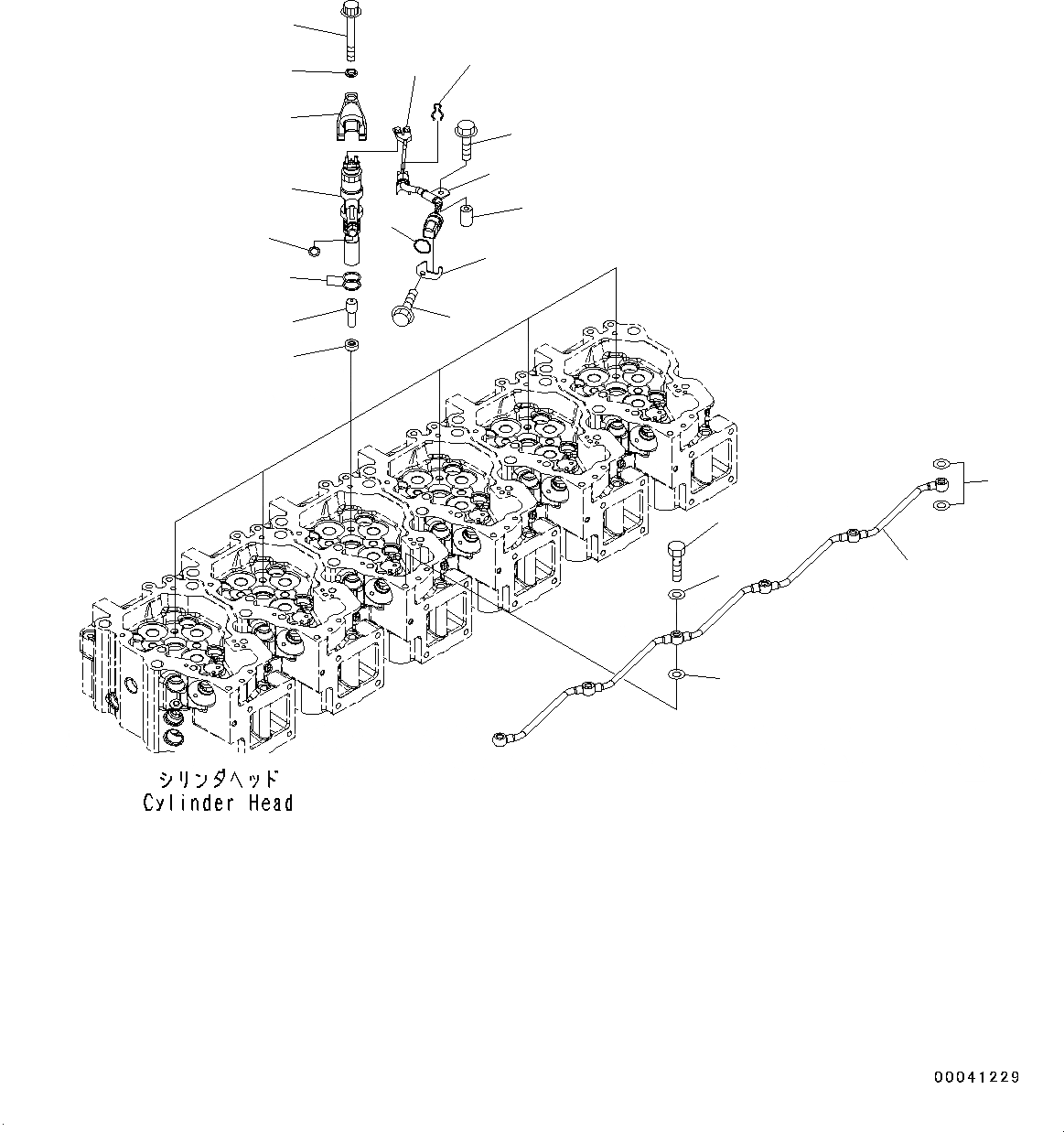 Схема запчастей Komatsu SAA6D140E-5C - ТОПЛИВН. ФОРСУНКА (№7-) ТОПЛИВН. ФОРСУНКА