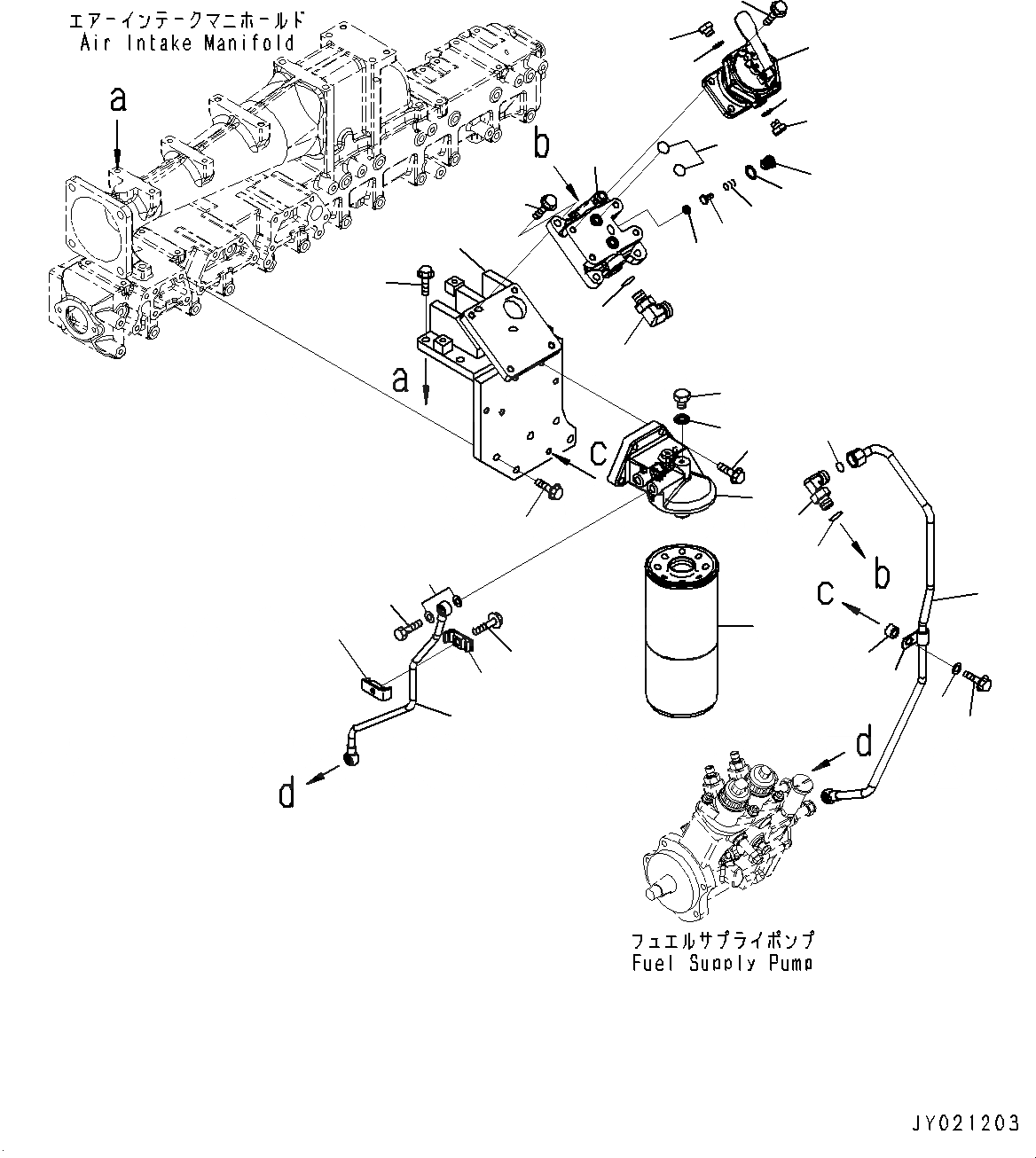 Схема запчастей Komatsu SAA6D140E-5C - ТОПЛИВН. ФИЛЬТР. (№7-) ТОПЛИВН. ФИЛЬТР.