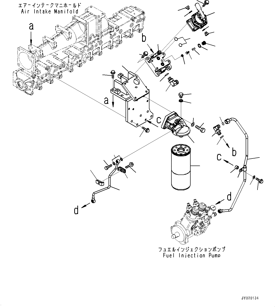 Схема запчастей Komatsu SAA6D140E-5C - ТОПЛИВН. ФИЛЬТР., (№89-) ТОПЛИВН. ФИЛЬТР.