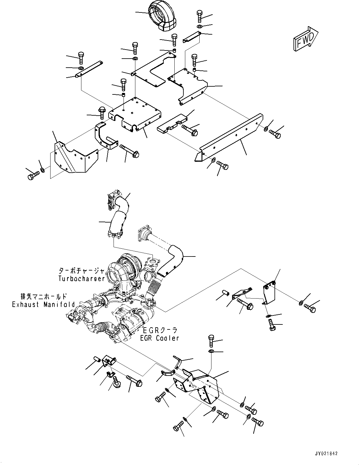 Схема запчастей Komatsu SAA6D125E-5B - ТЕРМОЗАЩИТА (№77-) ТЕРМОЗАЩИТА