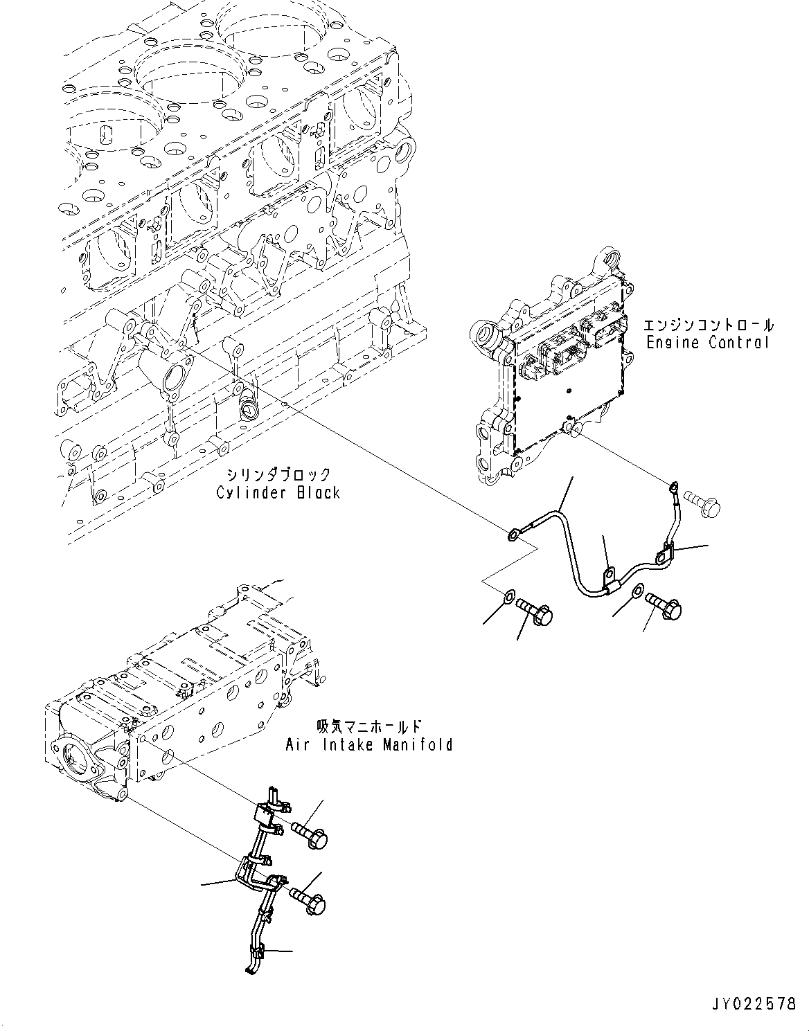 Схема запчастей Komatsu SAA6D140E-5DR - ПРОВОДКА, (/) (№-) ПРОВОДКА