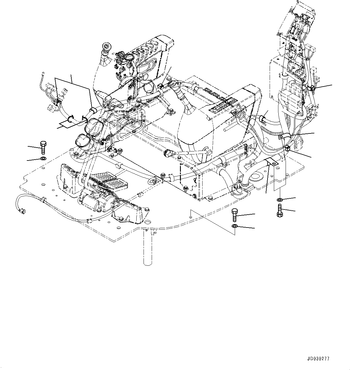 Схема запчастей Komatsu PC228USLC-8 - КАБИНА, КАБИНА IN ЧАСТИ, ОСНОВН. Э/ПРОВОДКА КРЕПЛЕНИЕ OPERATORґS КАБИНА