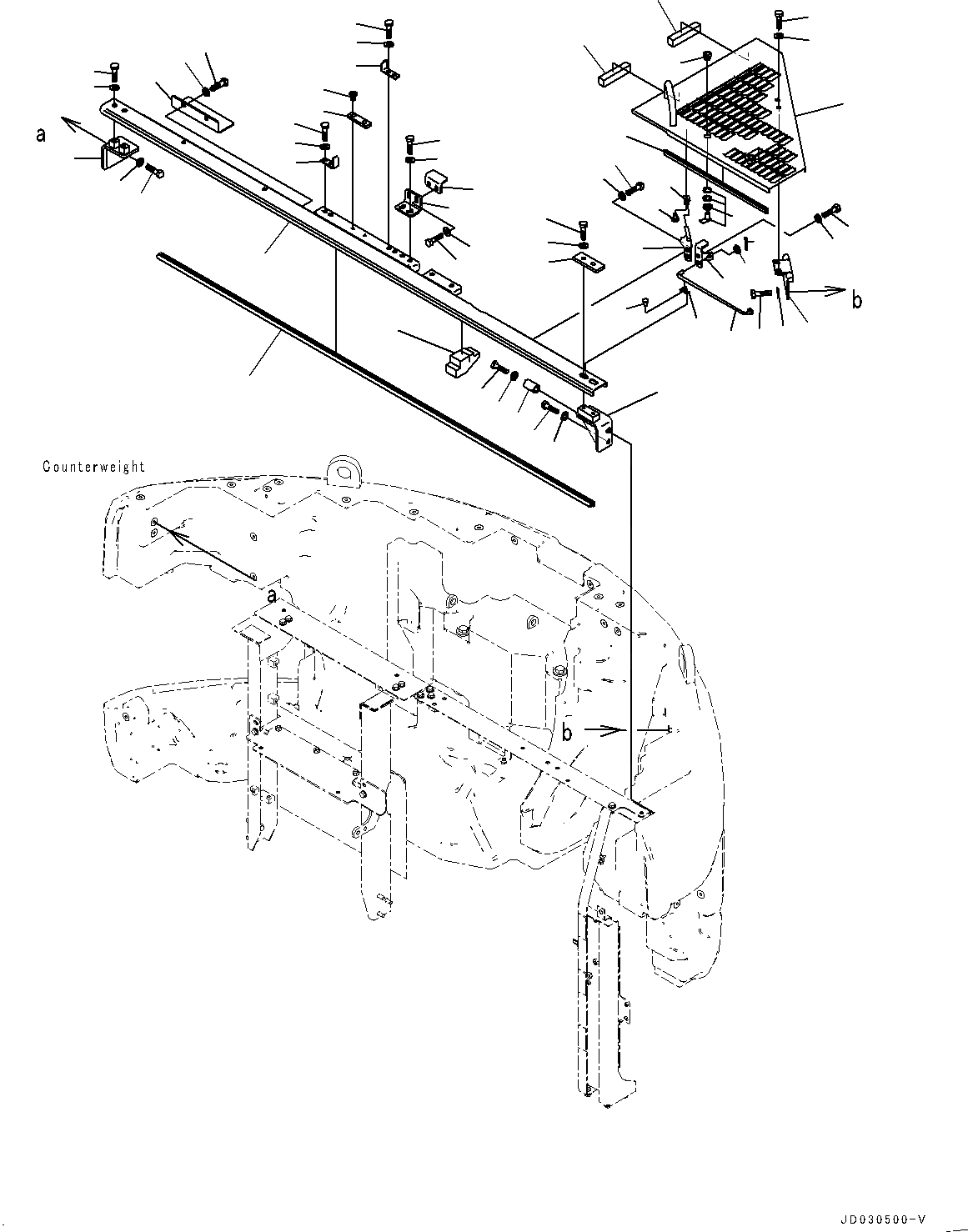 Схема запчастей Komatsu PC228USLC-8 - КАПОТ, БЕЗ PRE-CREANER, КАПОТ (/) КАПОТ, БЕЗ PRE-CREANER