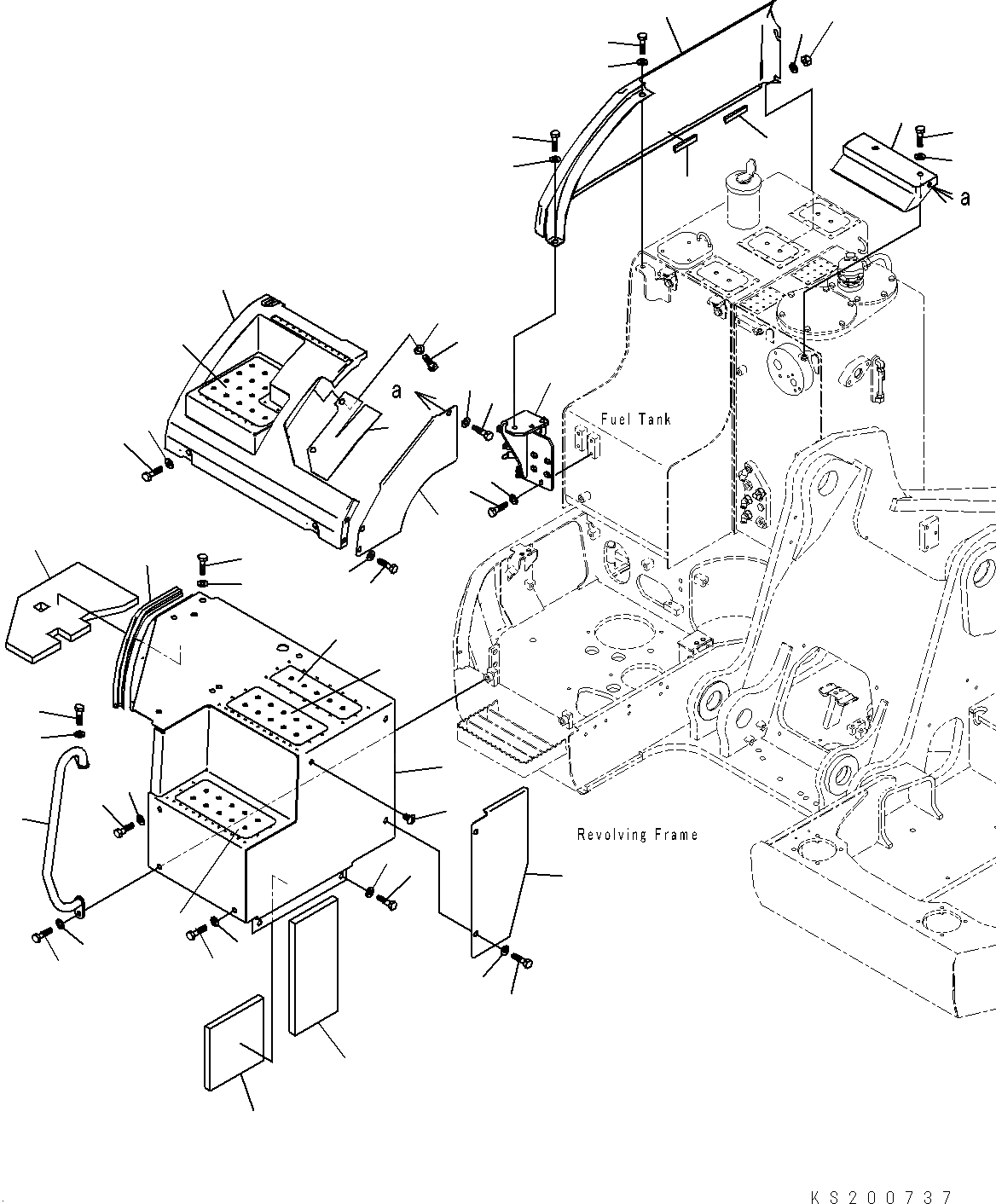 Схема запчастей Komatsu PC228USLC-8 - ПЕРЕДН. COVER, С -ДОПОЛН. АКТУАТОР ТРУБЫ, АККУМУЛЯТОР, КРЫШКА(/), ДЛЯ СТРАН ЕС ПЕРЕДН. COVER, С -ДОПОЛН. АКТУАТОР ТРУБЫ, АККУМУЛЯТОР, ДЛЯ СТРАН ЕС