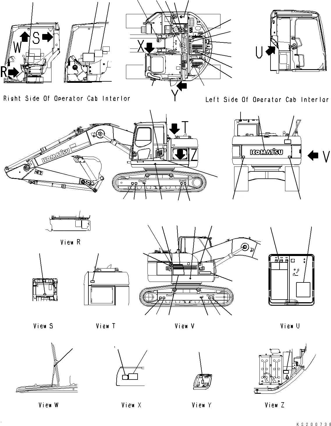 Схема запчастей Komatsu PC228USLC-8 - MARKS И ТАБЛИЧКИS, ДЛЯ СТРАН ЕС MARKS И ТАБЛИЧКИS, ДЛЯ СТРАН ЕС