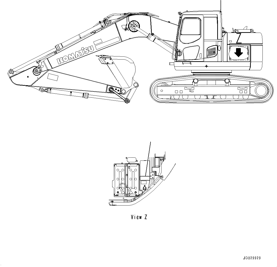 Схема запчастей Komatsu PC228USLC-8 - SERVICE INSTRUCTION, ДЛЯ СТРАН ЕС SERVICE INSTRUCTION, ДЛЯ СТРАН ЕС