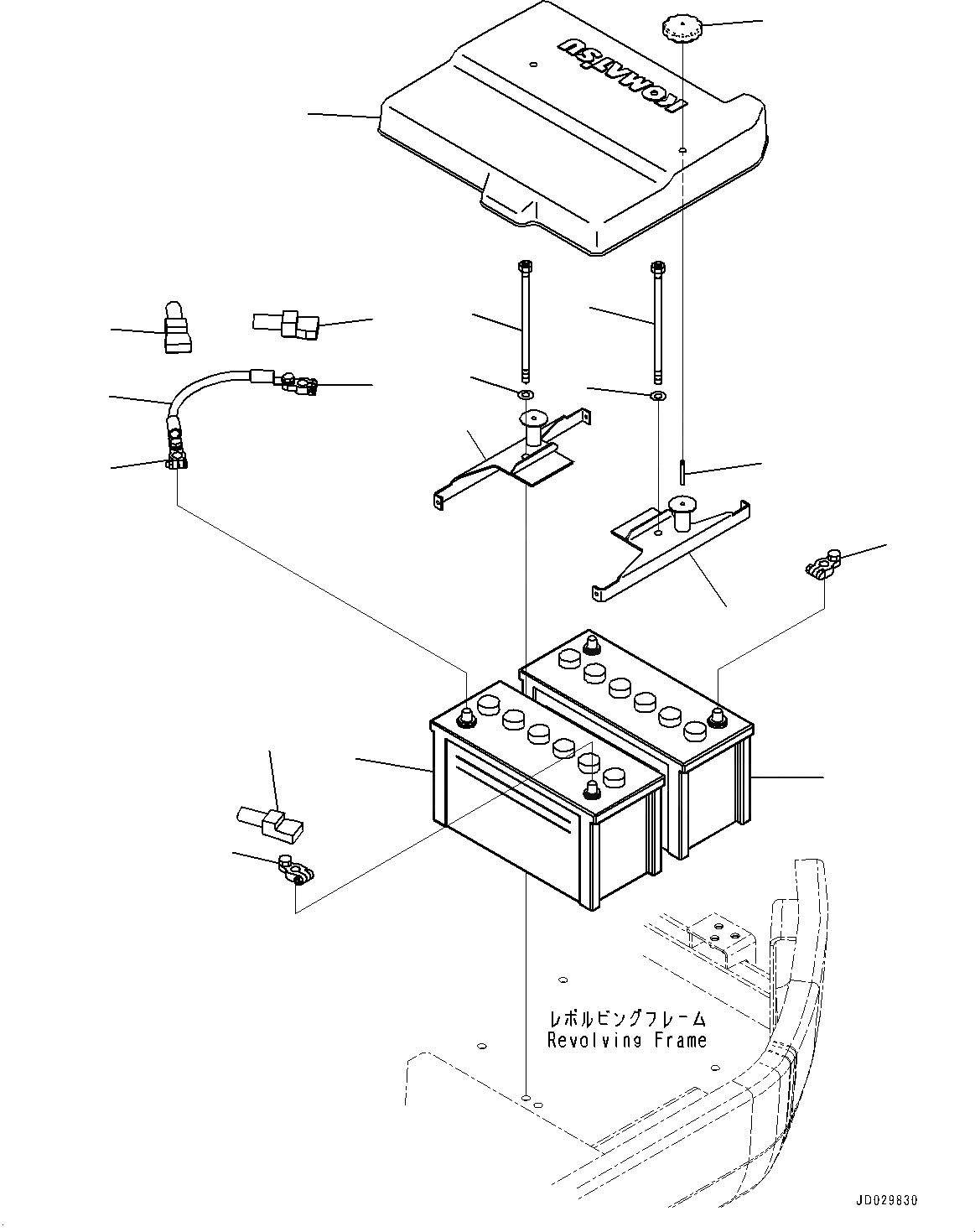 Схема запчастей Komatsu PC228US-8 - АККУМУЛЯТОР (№-) АККУМУЛЯТОР