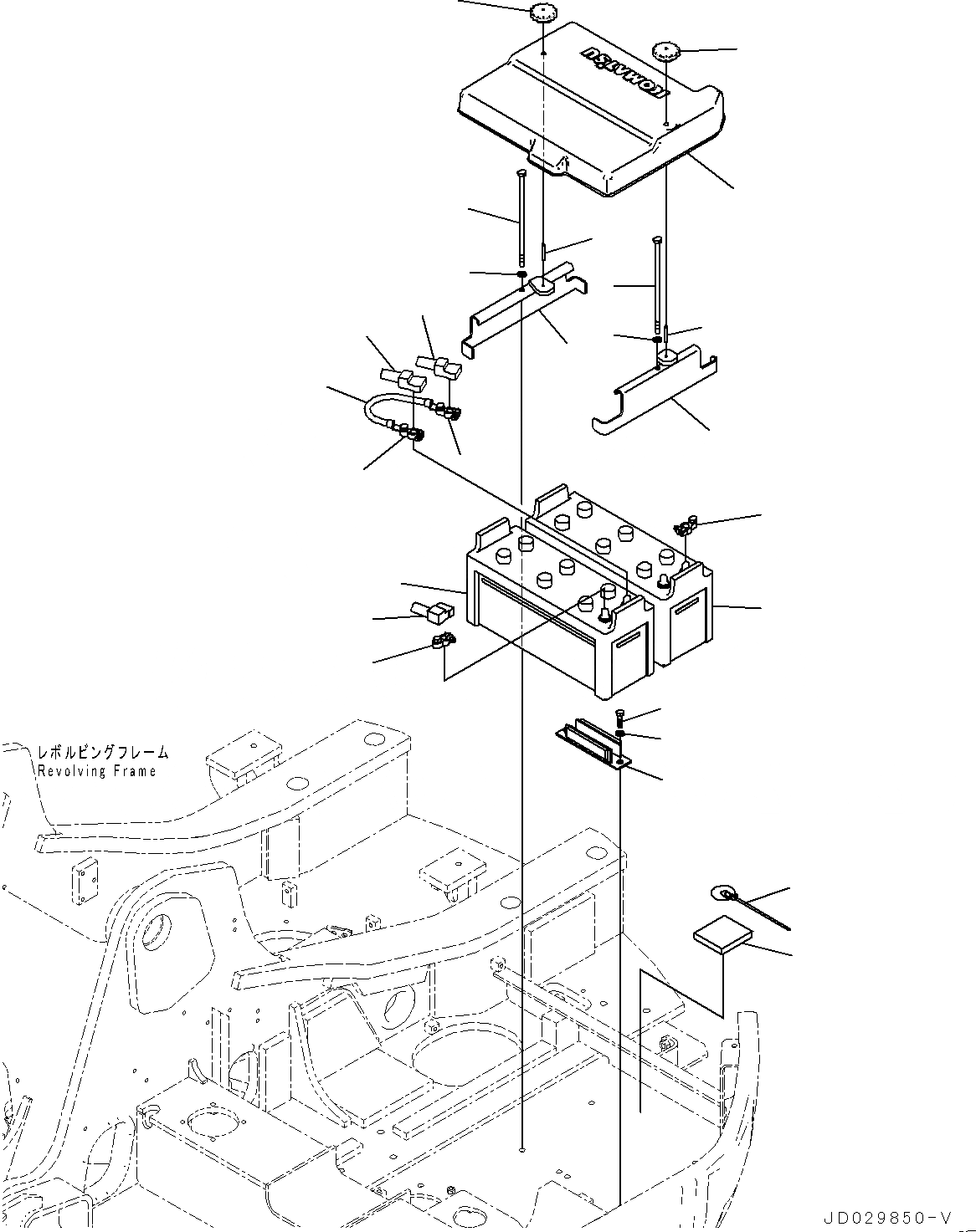 Схема запчастей Komatsu PC228US-8 - АККУМУЛЯТОР (№-) АККУМУЛЯТОР, ВЫСОК. ЕМК.