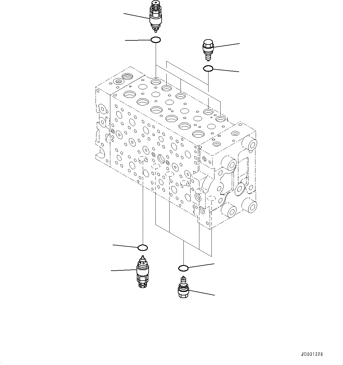 Схема запчастей Komatsu PC228US-8 - УПРАВЛЯЮЩ. КЛАПАН, 6-СЕКЦИОНН. (/7) (№-) УПРАВЛЯЮЩ. КЛАПАН, С СТРЕЛА ANTI-DROP КЛАПАН