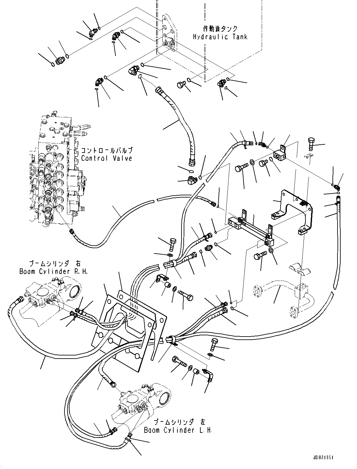 Схема запчастей Komatsu PC228US-8 - ANTI-DROP КЛАПАН ТРУБЫ, ТРУБЫ И КОРПУС (№-) ANTI-DROP КЛАПАН ТРУБЫ, РУКОЯТЬ ANTI-DROP КЛАПАН, СТРЕЛА