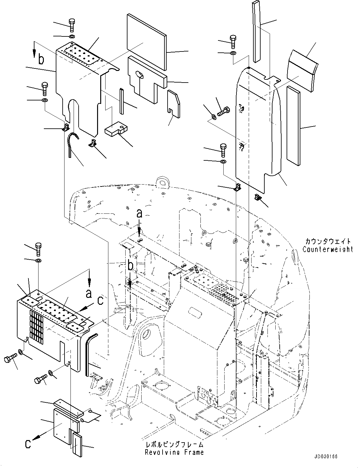 Схема запчастей Komatsu PC228US-8 - ПЕРЕГОРОДКА. COVER, КРЫШКА(/) (№-) ПЕРЕГОРОДКА. COVER, СТРЕЛА ANTI-DROP КЛАПАН, РАЗРУШ. ЗДАНИЙ СПЕЦ-ЯIFICATION