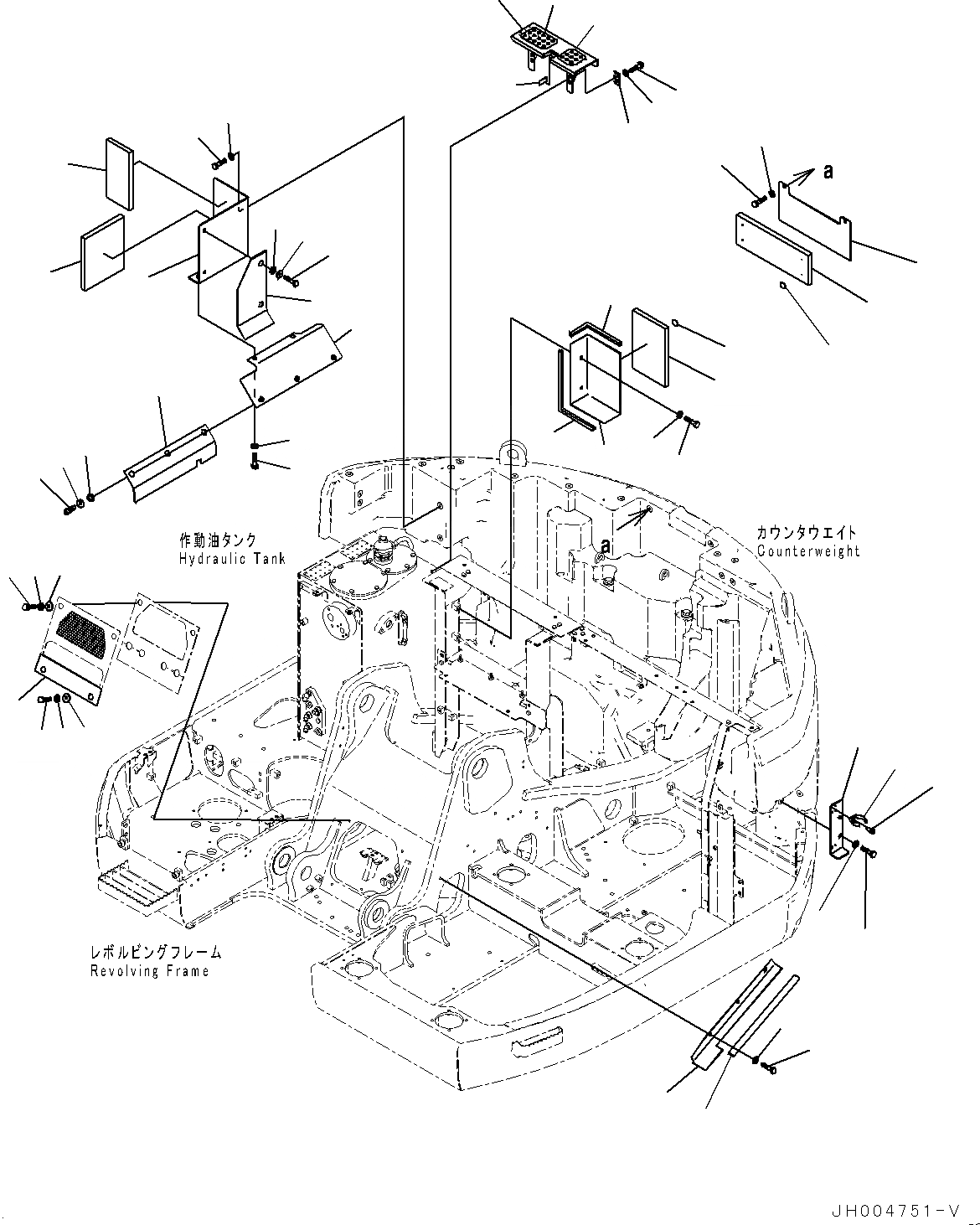 Схема запчастей Komatsu PC228US-8 - ПЕРЕГОРОДКА. COVER, КРЫШКА(/) (№-) ПЕРЕГОРОДКА. COVER, СТРЕЛА ANTI-DROP КЛАПАН, РАЗРУШ. ЗДАНИЙ СПЕЦ-ЯIFICATION