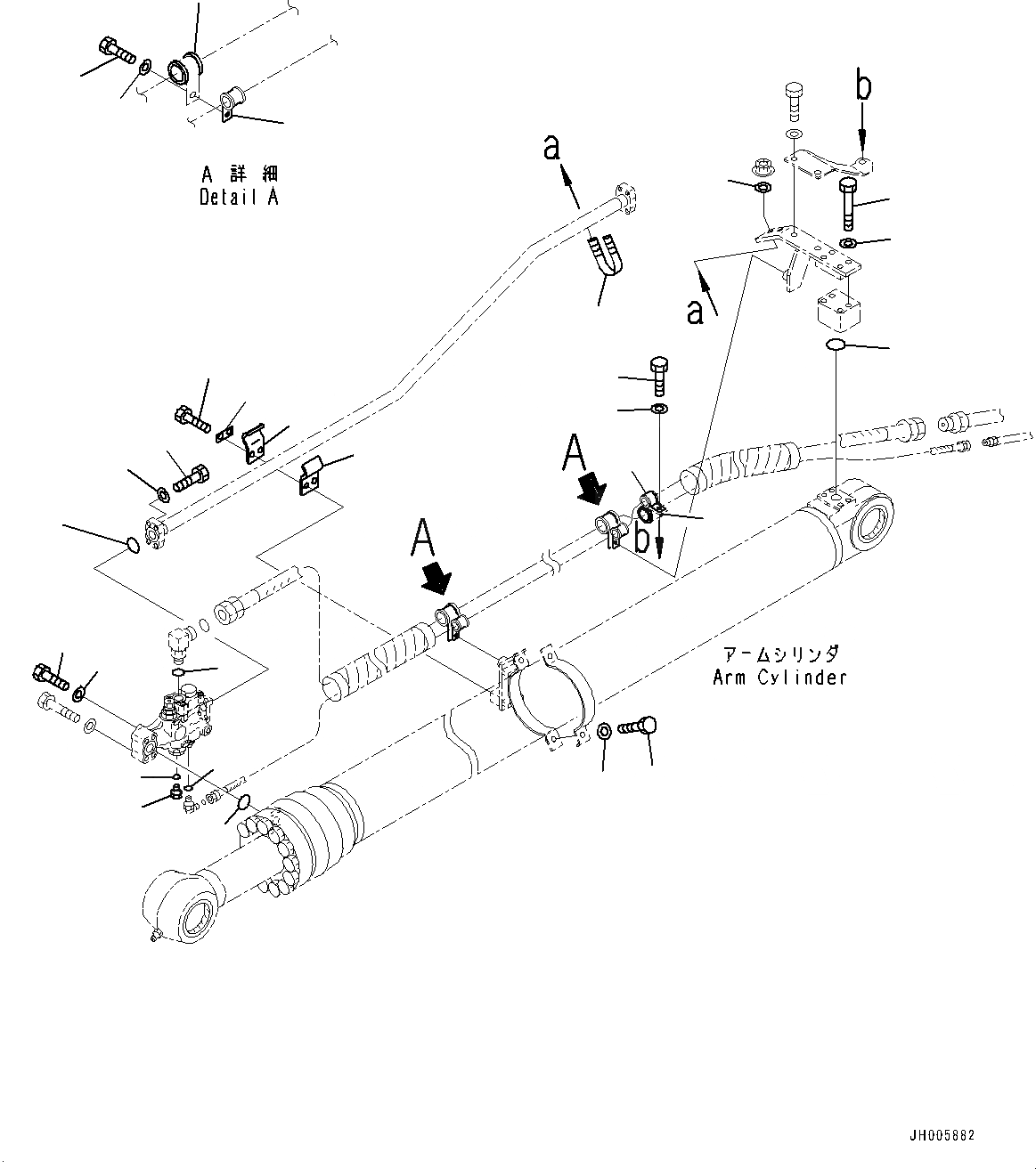 Схема запчастей Komatsu PC228US-8 - ЦИЛИНДР РУКОЯТИ, ANTI-DROP КЛАПАН ТРУБЫ (/) (№7-) ЦИЛИНДР РУКОЯТИ, С ANTI-DROP КЛАПАН