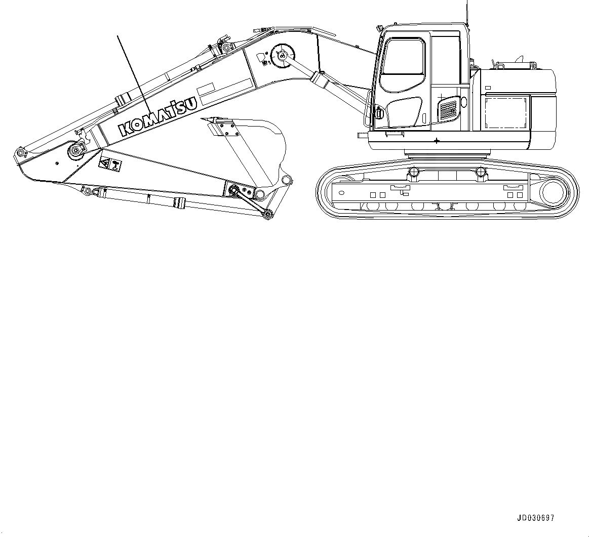 Схема запчастей Komatsu PC228US-8 - ЛОГОТИП KOMATSU(№-) KOMATSU ЛОГОТИП, ДОПОЛН. KOMATSU ЛОГОТИП