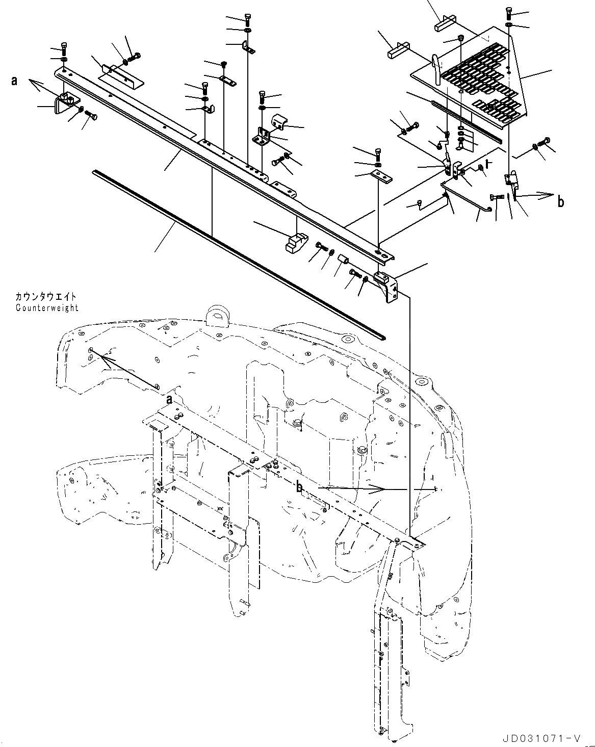 Схема запчастей Komatsu PC228USLC-8 - КАПОТ, КАПОТ (/) (№-) КАПОТ, ДЛЯ СЕВ. АМЕРИКИ