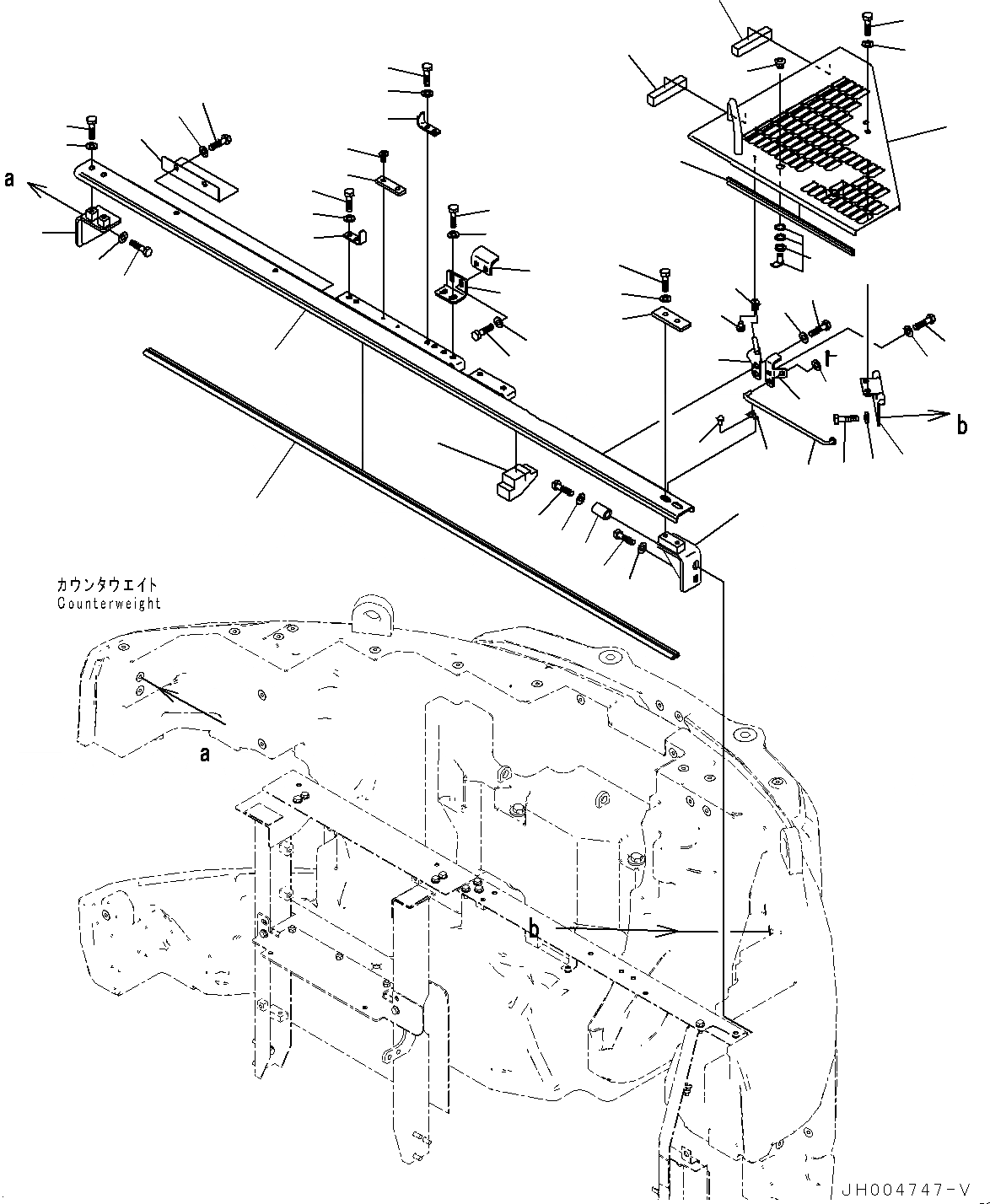 Схема запчастей Komatsu PC228USLC-8 - КАПОТ, КАПОТ (/) (№-) КАПОТ, ДЛЯ СЕВ. АМЕРИКИ