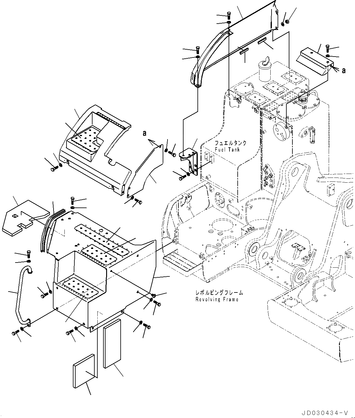 Схема запчастей Komatsu PC228USLC-8 - ПЕРЕДН. COVER, КРЫШКА(/) (№-) ПЕРЕДН. COVER, С РУКОЯТЬ ANTI-DROP КЛАПАН, ДЛЯ ПОДЪЕМА РУКОЯТИ, -НАВЕСН. ОБОРУД