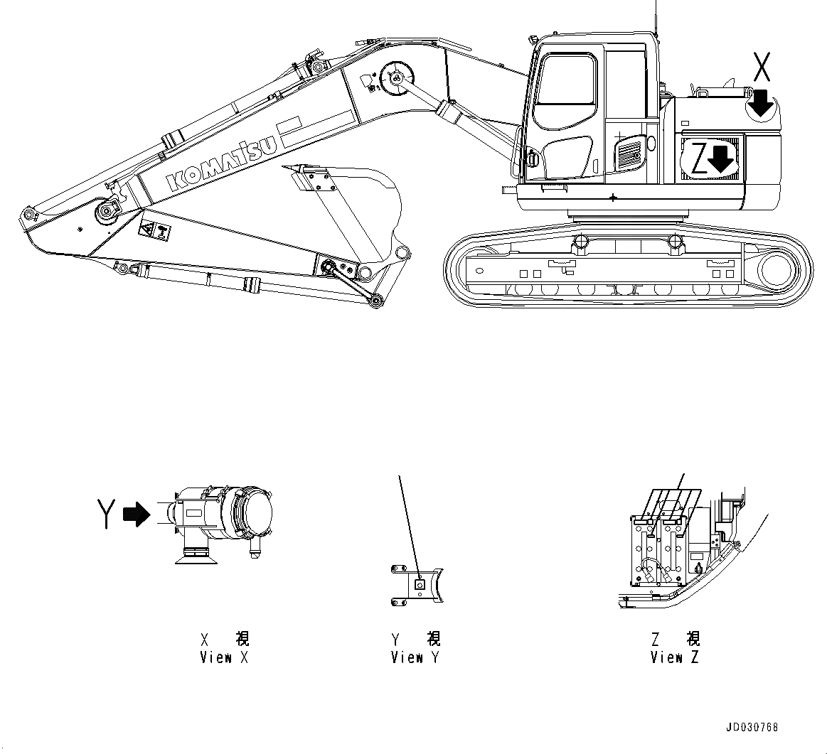 Схема запчастей Komatsu PC228USLC-8 - ПРЕДУПРЕЖДАЮЩ. МАРКИРОВКАS, DISCONNECT ПЕРЕКЛЮЧАТЕЛЬ (№-) ПРЕДУПРЕЖДАЮЩ. МАРКИРОВКАS, ДЛЯ АВСТРАЛИИ