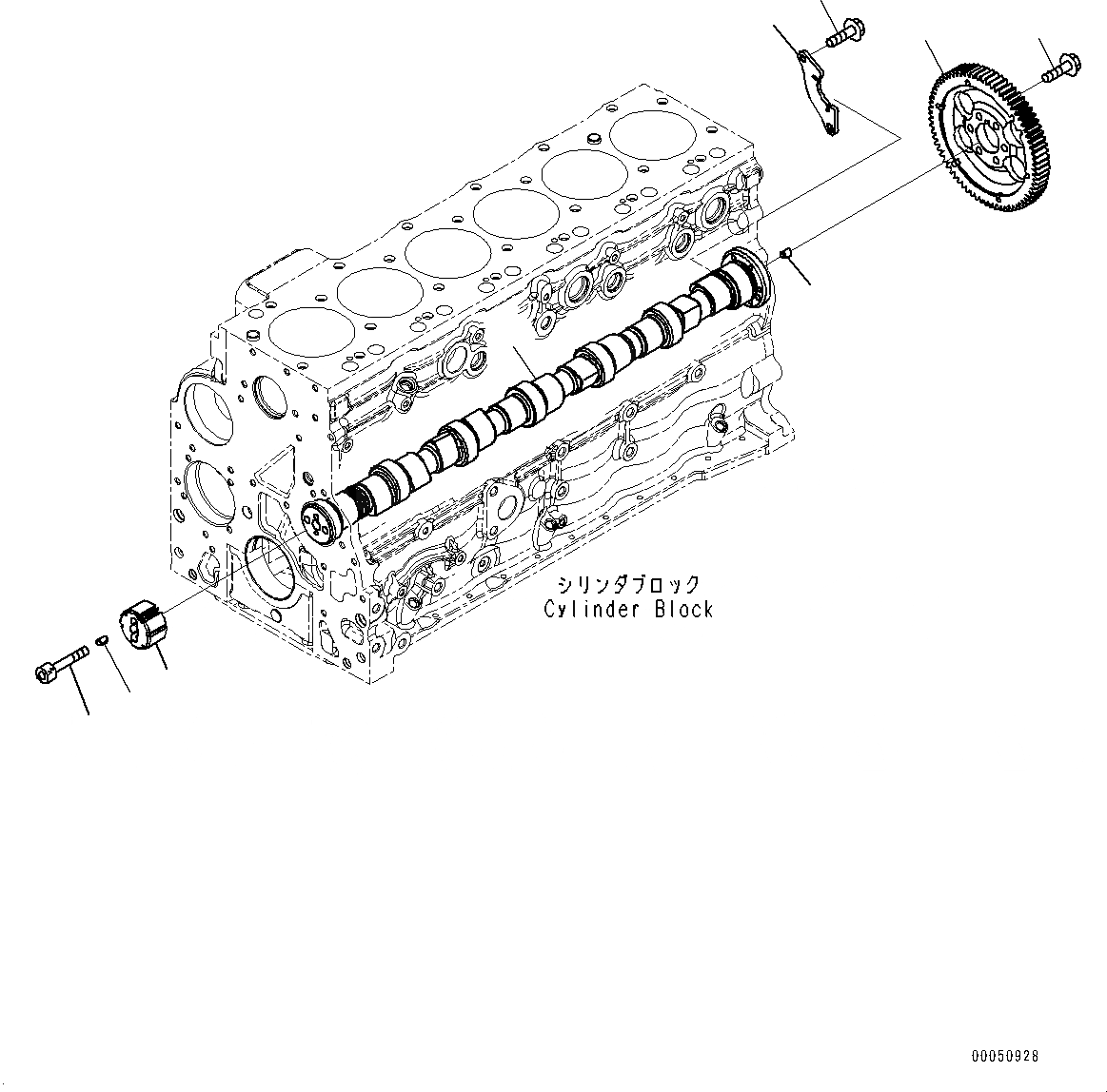 Схема запчастей Komatsu SAA6D107E-1K - ЧАСТИ PERДЛЯMANCE, РАСПРЕДВАЛ ЧАСТИ PERДЛЯMANCE