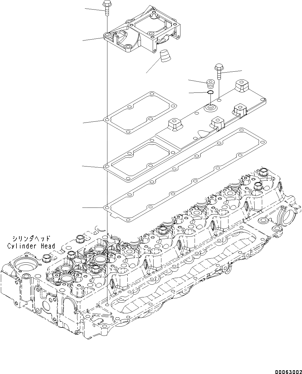 Схема запчастей Komatsu SAA6D107E-1K - ВПУСК ВОЗДУХА PORT КРЫШКА(№889-) ВПУСК ВОЗДУХА PORT COVER