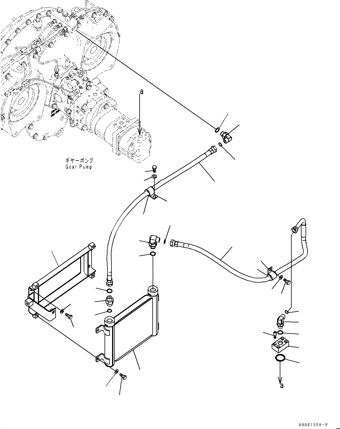 Схема запчастей Komatsu PC650LC-8E0 - POWER TAKEOFF, ПОДАЮЩ. ТРУБЫ (№-) POWER TAKEOFF