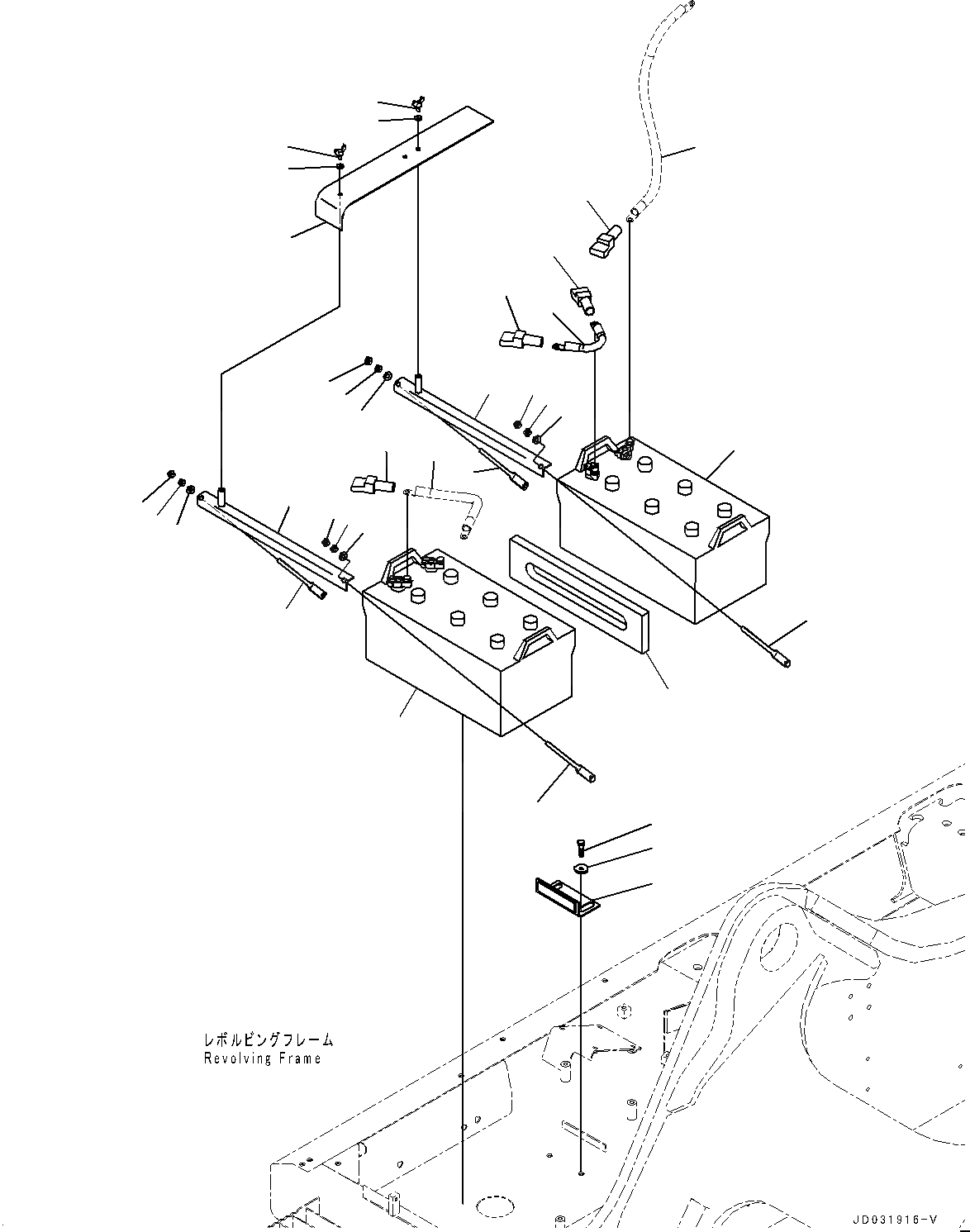 Схема запчастей Komatsu PC600LC-8E0 - АККУМУЛЯТОР (№-) АККУМУЛЯТОР, ЕС ARRANGEMENT