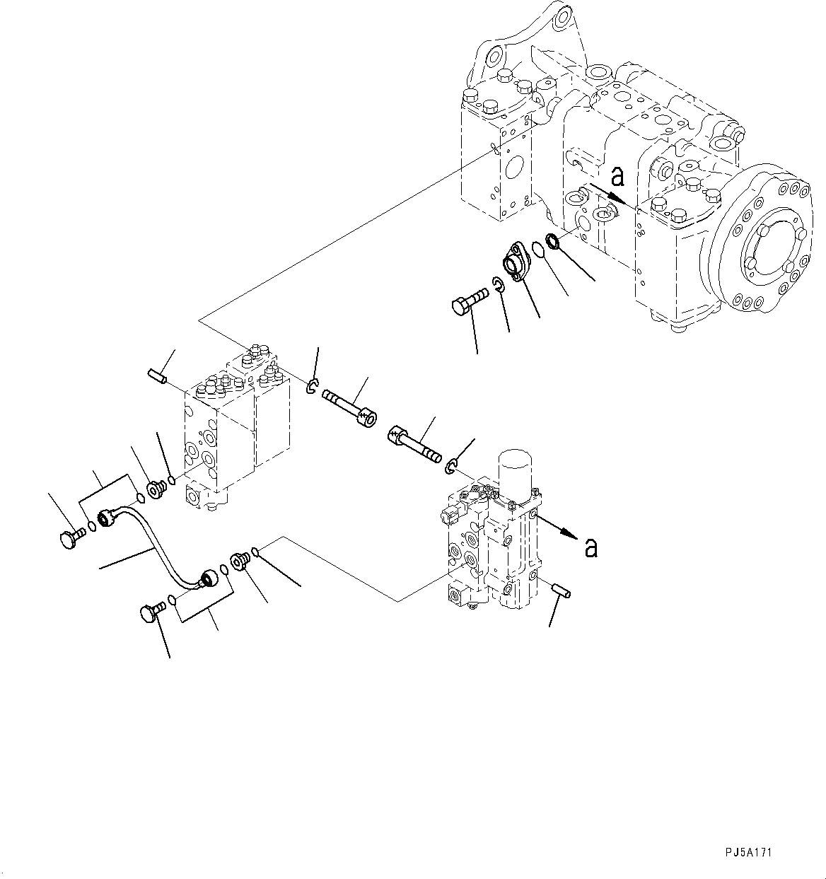 Схема запчастей Komatsu PC600LC-8E0 - ПОРШЕНЬ НАСОС, ВНУТР. ЧАСТИ, NO. НАСОС (/) (№-) ПОРШЕНЬ НАСОС