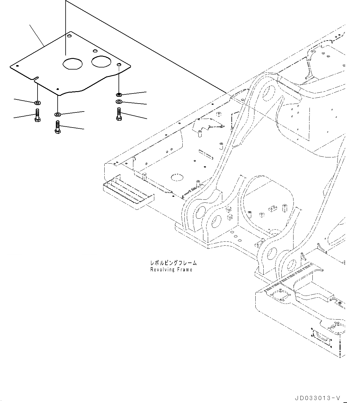 Схема запчастей Komatsu PC600LC-8E0 - НИЖН. КРЫШКА, КРЫШКА(№-) НИЖН. КРЫШКА, ДЛЯ АВСТРАЛИИ