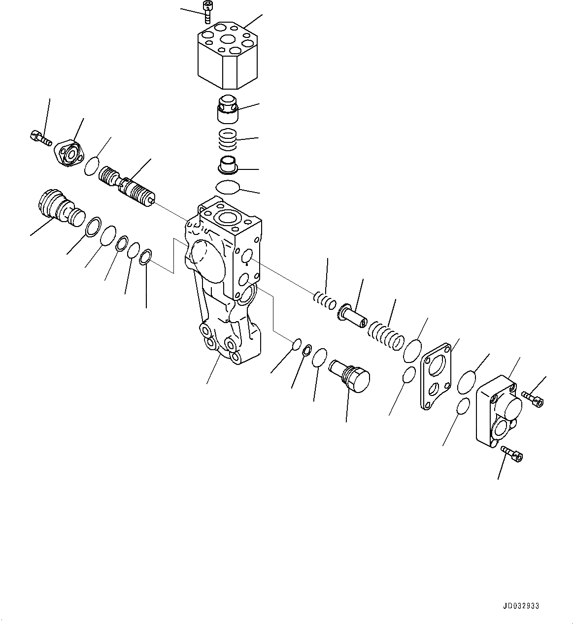 Схема запчастей Komatsu PC600LC-8E0 - СТРЕЛА, РУКОЯТЬ ANTI-DROP КЛАПАН (№-) СТРЕЛА, 7MM