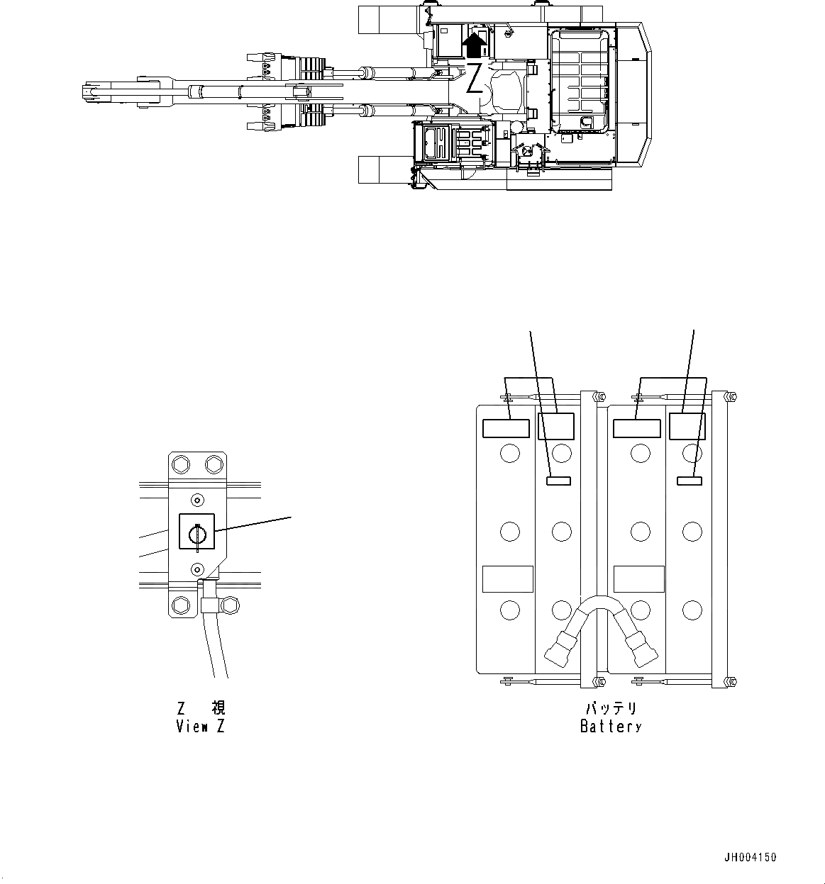 Схема запчастей Komatsu PC600LC-8E0 - АККУМУЛЯТОР (№-) АККУМУЛЯТОР, ЕС ARRANGEMENT, ДЛЯ ТУРЦИЯ-АНГЛ.