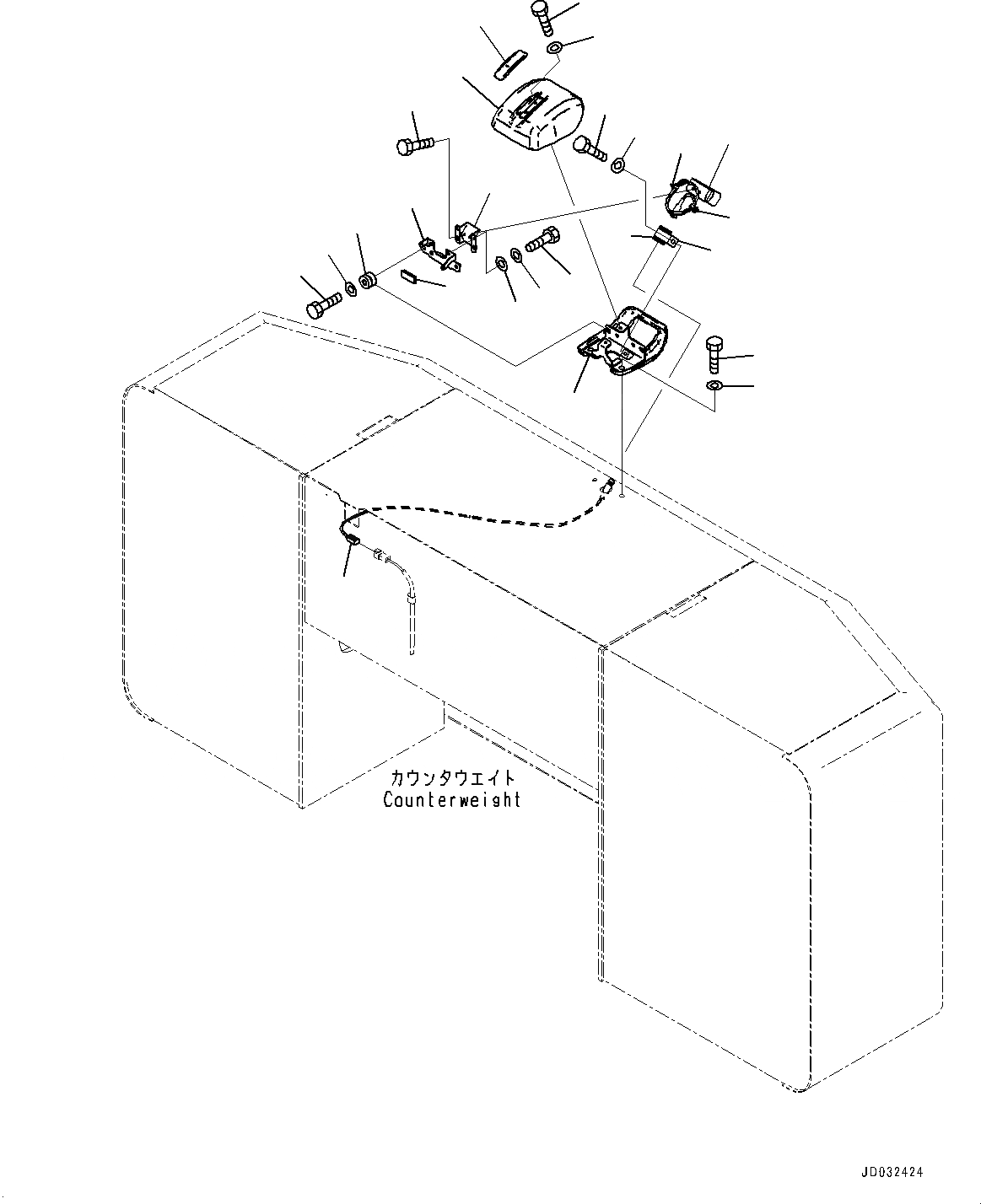 Схема запчастей Komatsu PC600-8E0 - ЗАДН.VIEW CAMERA, CAMERA NO. (№-) ЗАДН.VIEW CAMERA, С -CAMERA